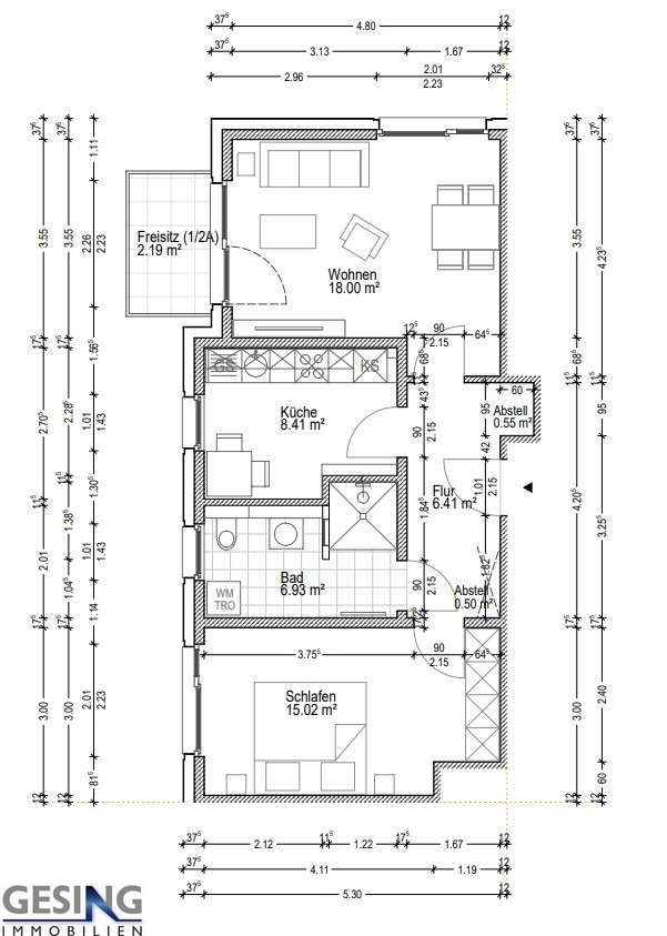 Grundriss Wohnung Zarrentin am Schaalsee