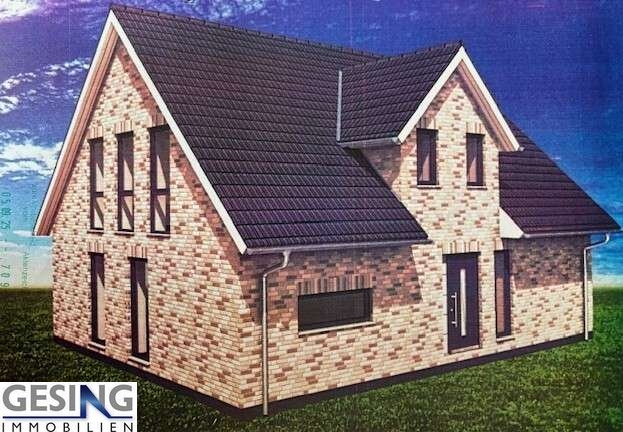 Visualisierung des projektierten Einfamilienhauses Grundst�ck Luschendorf