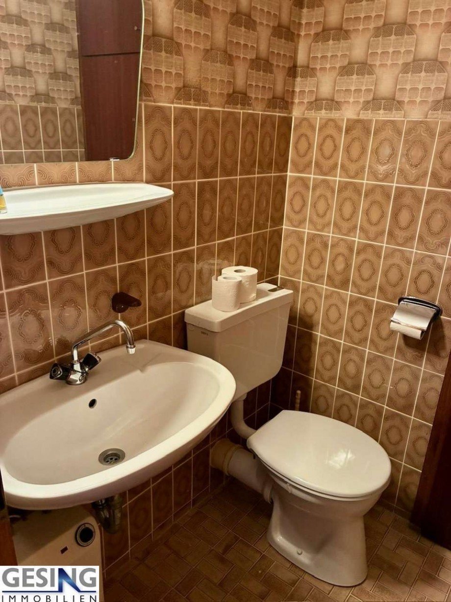 Toilette im Obergeschoss Reihenendhaus M�lln