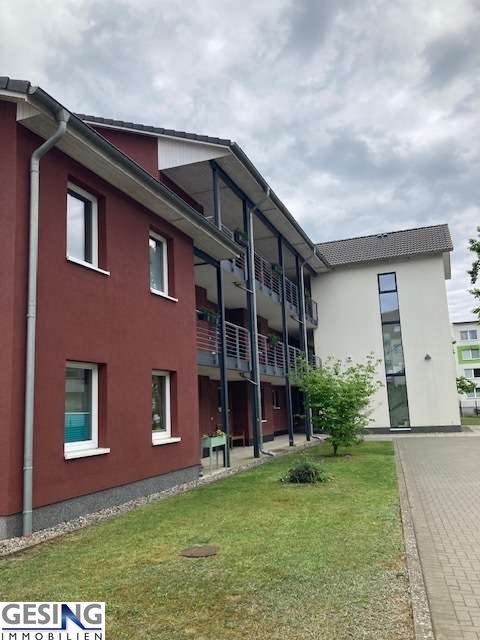 Hausansicht - Laubengang - Hauseingang Wohnung Boizenburg/Elbe